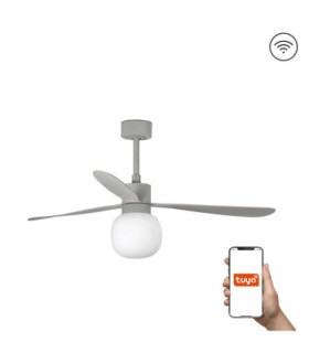Amelia Ball Grey Fan Wall Control 2700K-1