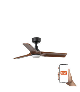 Heywood S Led Black/Walnut Fan Tuya-1