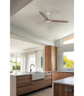 Heywood L Led White/Pine Fan Tuya-2