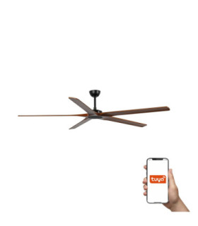 Bigwood 20 Xl Black/Walnut Fan Tuya Fsc-1