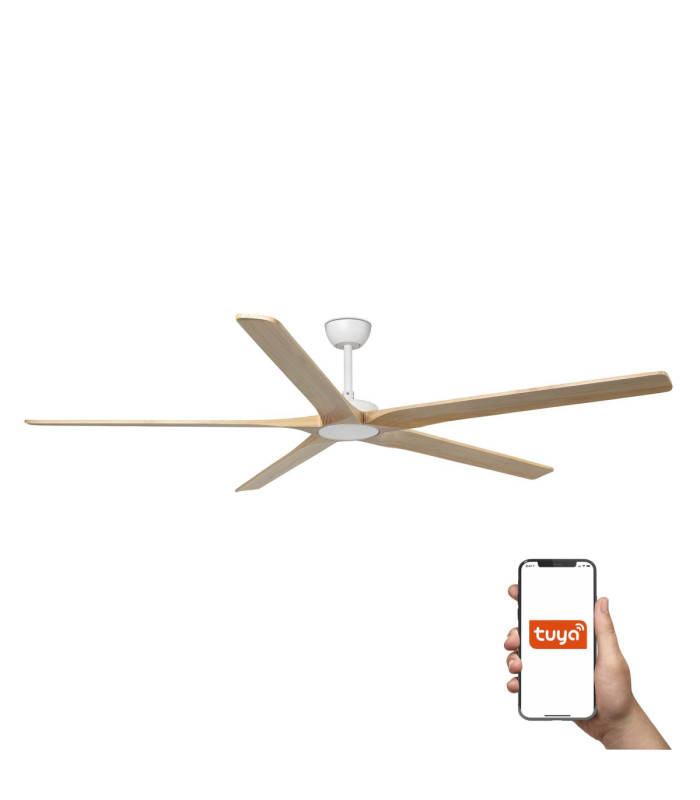 Bigwood 20 Xl White/Pine Fan Tuya Fsc-1