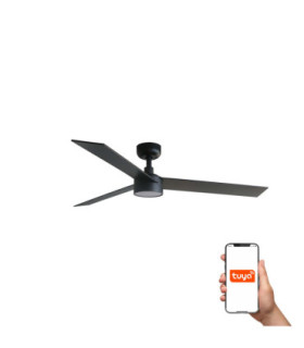 Rudder L Led Black/Walnut Fan Tuya-1