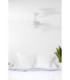 Hvar Small 3 Blade Ceiling Fan Matt White with Light 3000 - 4500 - 6500K Tuya Smart System