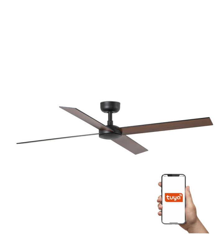 Rudder L 4 Black/Walnut Fan Tuya-1