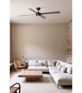 Rudder L 4 Led Black/Walnut Fan Tuya-2