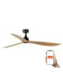 Outwood L Brown/Light Oak Wood Fan Ip44 Tuya-1