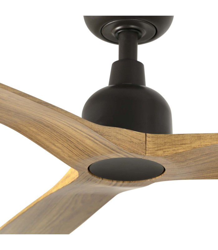 Outwood L Brown/Light Oak Wood Fan Ip44 Tuya-3