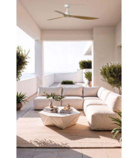 Outwood L White/Light Oak Wood Fan Ip44 Tuya-2