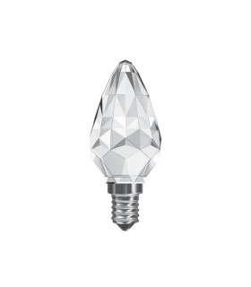 Candle E14 3W Warm White 3000K, 300lm, Clear Crystal - 1