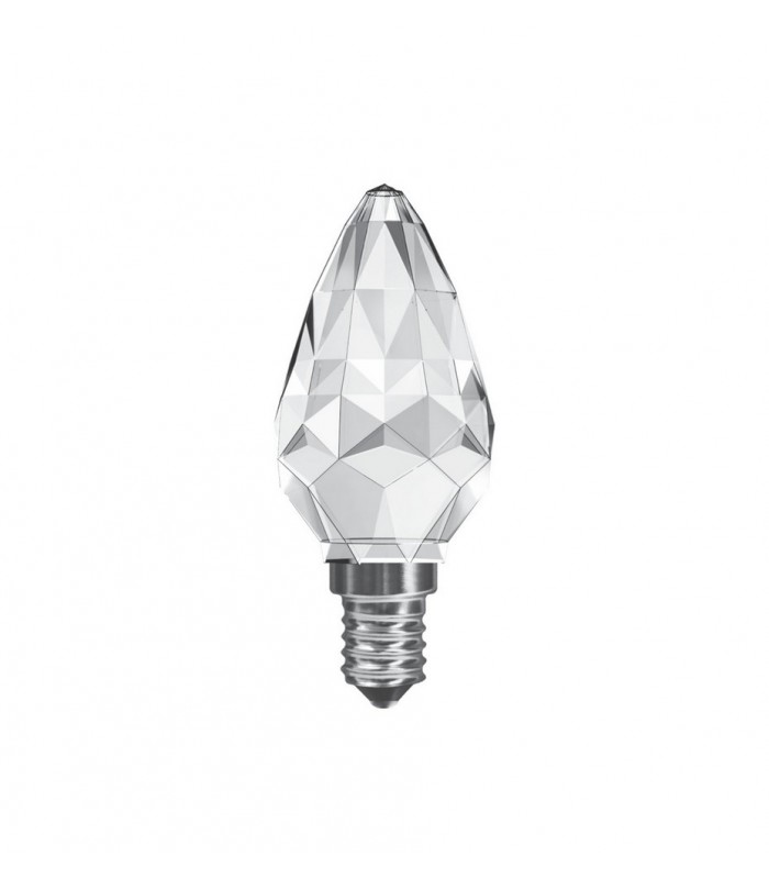 Candle E14 3W Warm White 3000K, 300lm, Clear Crystal - 1