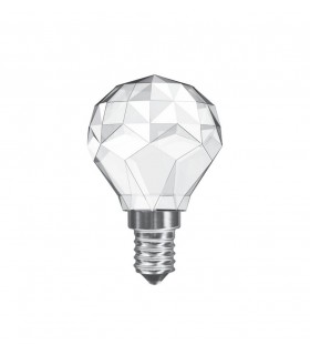Globe E14 3W Warm White 3000K, 300lm, Clear Crystal - 1