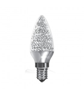 LED Candle E14 Dimmable 3.5W Natural White 4000K, 270lm, Chrome - 1