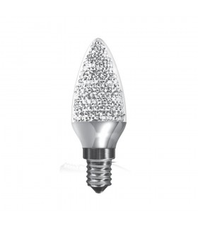 LED Candle E14 Dimmable 3.5W Warm White 3000K, 250lm, Chrome - 1