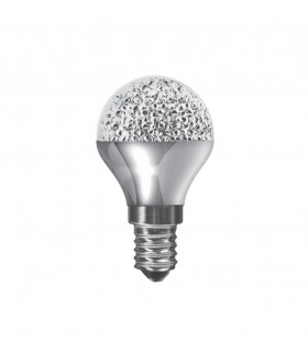 LED Globe E14 Dimmable 3.5W White 6400K, 270lm, Chrome - 1