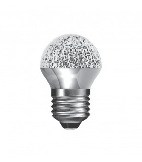LED Globe E27 Dimmable 3.5W Warm White 3000K, 250lm, Chrome - 1