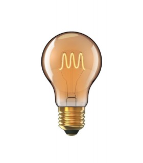 LED GLS, W E27 Non-Dimmable 230V 5W Warmwhite 1800K, Gold - 1