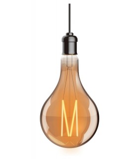 LED GLS A160, M E27 Dimmable 230V 8W Warmwhite 1800K, Gold, 5yrs Warranty - 1