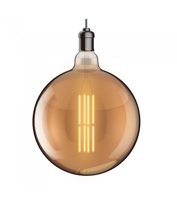 LED Globe D300, H E40 Dimmable 230V 8W Warmwhite 1800K, Gold, 5yrs Warranty - 1