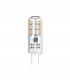 G4 12V 2W Warm White 3000K, 165lm, Clear - 1