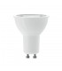GU10 230V 5W Warm White 3000K, 350lm 100 deg. SCOB, White - 1