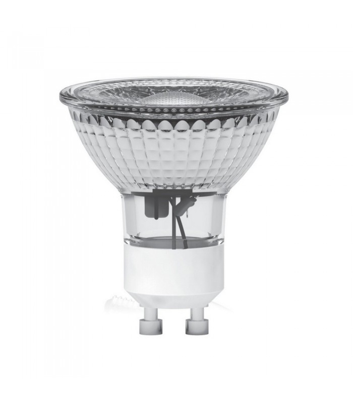 GU10 230V 4.5W Warm White 3000K, 360lm SCOB 36 deg., Glass - 1