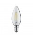 LED Candle E14 230V 4W Warm White 2700K, 470lm, Clear - 1