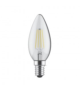 LED Candle E14 230V 4W Warm White 2700K, 470lm, Clear - 1