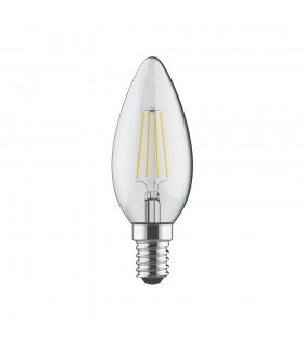 LED Candle E14 Dimmable 230V 4W Warm White 2700K, 400lm, Clear - 1