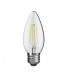 LED Candle E27 230V 4W Warm White 2700K, 470lm, Clear - 1