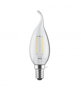 LED Candle Tip E14 230V 4W Warm White 2700K, 470lm, Clear - 1