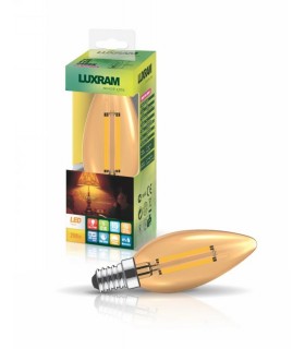 LED Candle E14 230V 4W 2200K Colour-Box (Gold) (1, 1) - 1