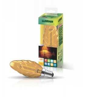LED Candle Twisted E14 230V 4W 2200K Colour-Box (Gold) (1, 1) - 1