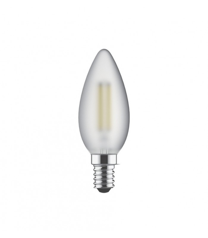 LED Candle E14 230V 4W Warm White 2700K, 470lm, Frosted - 1