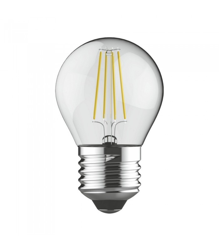 LED Globe E27 Dimmable 230V 4W Warm White 2700K, 400lm, Clear - 1