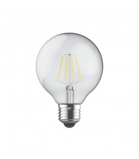LED Globe D80 E27 230V 8W Warm White 2700K, 806lm, Clear - 1