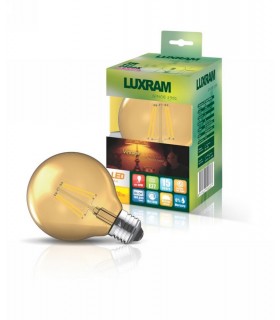 LED Globe D80 E27 230V 8W 2200K Colour-Box (Gold) (1, 1) - 1