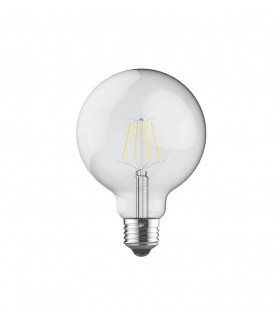 LED Globe D95 E27 230V 4W Warm White 2700K, 470lm, Clear - 1