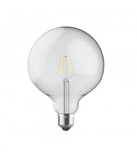 LED Globe D125 E27 230V 4W Warm White 2700K, 470lm, Clear - 1