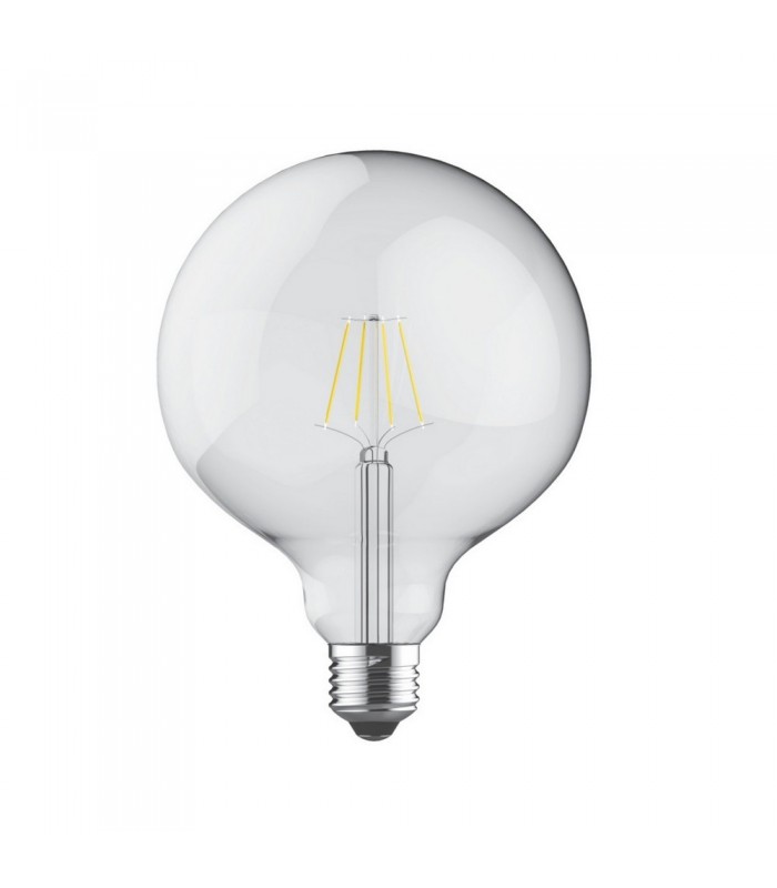 LED Globe D125 E27 230V 4W Warm White 2700K, 470lm, Clear - 1