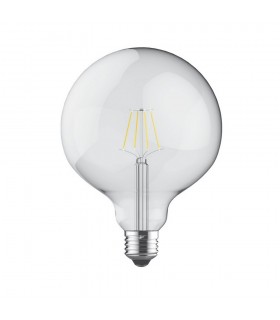 LED Globe D125 E27 230V 8W Warm White 2700K, 806lm, Clear - 1