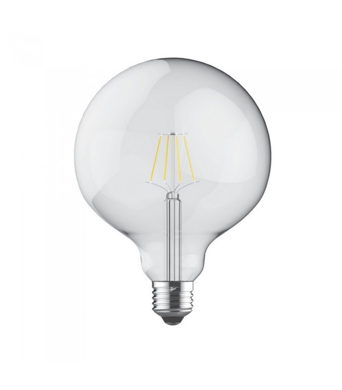 LED Globe D125 E27 230V 8W Warm White 2700K, 806lm, Clear - 1