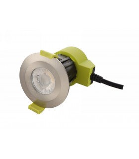 Dimmable LED Recessed Downlight, Satin Nickel, 38 deg. Beam Angle, 800lm, 4000K, IP65, DRIVER INCLUDED - 1