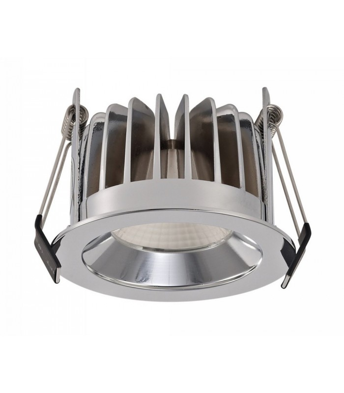 LED Recessed Downlight, Chrome, 24 deg. Beam Angle, 780lm, 2700K, IP44, DRIVER NOT INCLUDED - 1