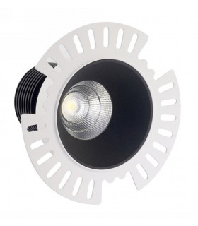 LED Recessed Downlight, Black Trimless, 25 deg. Beam Angle, 760lm, 3000K, IP20, DRIVER NOT INC. - 1
