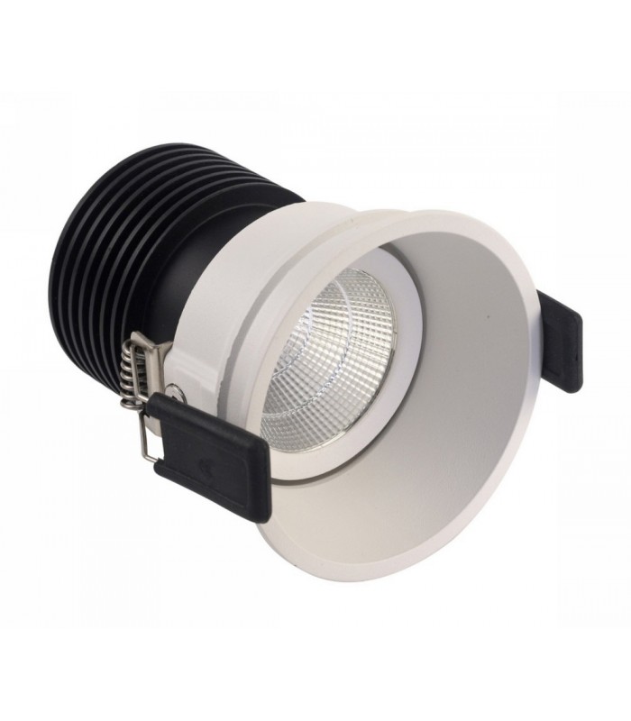 LED Recessed Tiltable Downlight, White, 60 deg. Beam Angle, 780lm, 4000K, IP20, DRIVER NOT INC. - 1