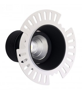 LED Recessed Tiltable Downlight, Black Trimless, 60 deg. Beam Angle, 780lm, 4000K, IP20, DRIVER NOT INC. - 1