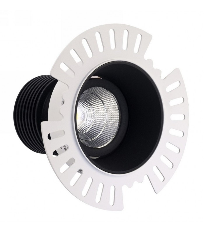 LED Recessed Tiltable Downlight, Black Trimless, 60 deg. Beam Angle, 780lm, 4000K, IP20, DRIVER NOT INC. - 1