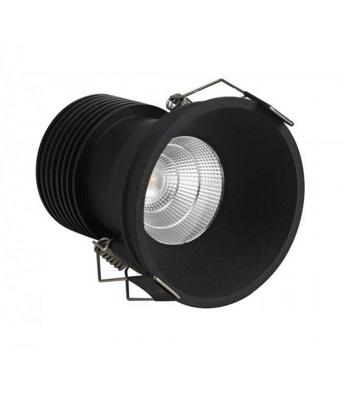 LED Recessed Downlight, Black, 25 deg. Beam Angle, 760lm, 3000K, IP20, DRIVER NOT INC. - 1