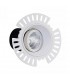 LED Recessed Tiltable Downlight, White Trimless, 25 deg. Beam Angle, 760lm, 3000K, IP20, DRIVER NOT INC. - 1