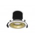 LED Recessed Round Downlight, White/Gold, 25 deg. Beam Angle, 760lm, 3000K, IP20, DRIVER NOT INC. - 1